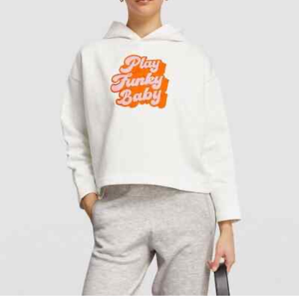 NWT Maje Play Funky Baby French Cropped Hoodie Sweatshirt Sz Small (1) $265